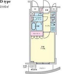 JR山手線 大塚駅 徒歩1分の賃貸マンション 11階1Kの間取り