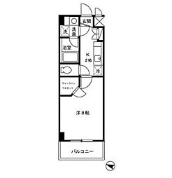東京メトロ千代田線 千駄木駅 徒歩2分の賃貸マンション 4階1Kの間取り
