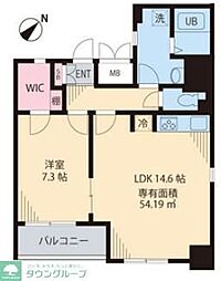 Ｎ・Ｙ根津八重垣(エヌワイネヅヤエガキ) 7階1LDKの間取り