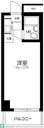 ヴァリエ後楽園 ワンルームの間取図画像