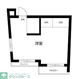 サカエ・ダイホープラザ大塚 ワンルームの間取図画像