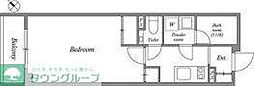 練馬区豊玉北2丁目マンション 1Kの間取図画像