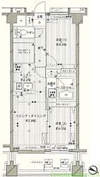 都営浅草線 西馬込駅 徒歩12分の賃貸マンション 4階2LDKの間取り