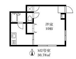 東急池上線 旗の台駅 徒歩6分の賃貸アパート 1階1DKの間取り