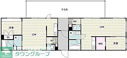 Medic Garden 柿の木坂 2LDKの間取図画像