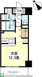 JR山手線 渋谷駅 徒歩11分の賃貸マンション 10階ワンルームの間取り