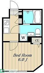 SOLASIA residence用賀 4階1Kの間取り