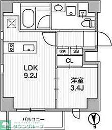 都営浅草線 馬込駅 徒歩5分の賃貸マンション 6階1LDKの間取り