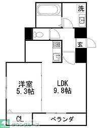東急東横線 都立大学駅 徒歩7分の賃貸アパート 1階1LDKの間取り