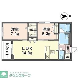 間取図画像 2LDK