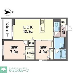 間取図画像 2LDK