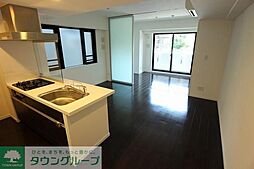 東急世田谷線 上町駅 徒歩1分の賃貸マンション 4階1LDKのリビング/ダイニング