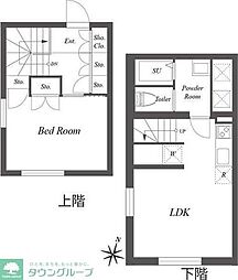 PASEOSANGENJAYA-WEST 1LDKの間取図画像