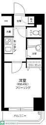 プレール天王洲アイル弐番館 1Kの間取図画像