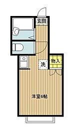 メゾンイガイ ワンルームの間取図画像