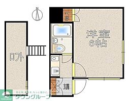 ベル・ローズ 1Kの間取図画像