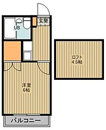 あるゾウパレス富士見 1Kの間取図画像