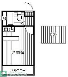 BSハウス 1LDKの間取図画像