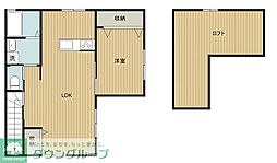 西武新宿線 狭山市駅 徒歩9分の賃貸アパート 2階1LDKの間取り