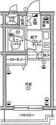 坂戸ダイカンプラザシティ2 1Kの間取図画像