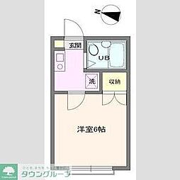 シティハイム元町 1Kの間取図画像