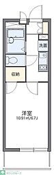 レオパレスグランシャリオ 1Kの間取図画像