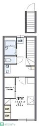 レオパレスグリーンヒル古宮 1Kの間取図画像