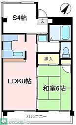 パールフジ 1SLDKの間取図画像