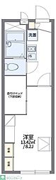 レオパレス流鏑馬 1Kの間取図画像
