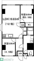 パドーレ・エスペランサ 2LDKの間取図画像