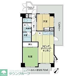 ライオンズマンション昭島 2LDKの間取図画像