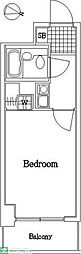 ライオンズマンション西八王子第3 1Kの間取図画像