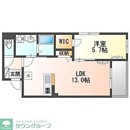 サンジュ(Sanju) 1LDKの間取図画像