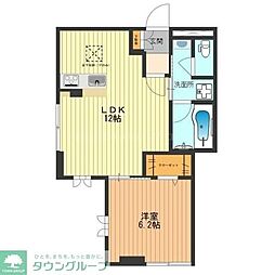 イグレック立川2 1LDKの間取図画像