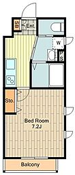 MayFair 1Kの間取図画像
