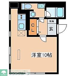 VRDAIOI-SOUTH- ワンルームの間取図画像