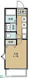 Esta大塚 1Kの間取図画像