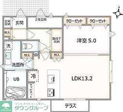 トレゾール3 1LDKの間取図画像