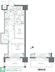 ZOOM立川CinemaSite 1LDKの間取図画像