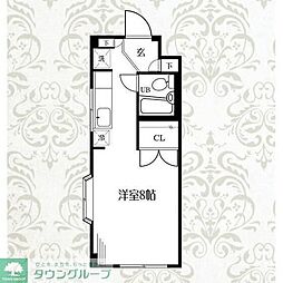 カーザ八王子 3階ワンルームの間取り