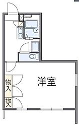 レオパレスピア 2階1Kの間取り