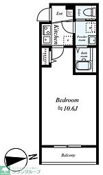 GRADUS拝島 1階1Kの間取り