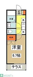 ライトブレス 1階1Kの間取り