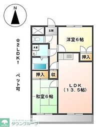 間取図画像 2LDK
