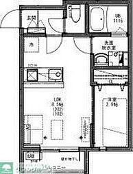 KEIAI RESIDENCE 西八王子III 1LDKの間取図画像