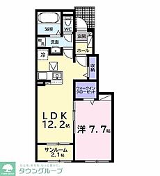 フェアリーＹ 1階1LDKの間取り