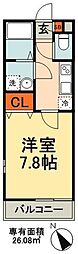 JR総武線 千葉駅 徒歩16分の賃貸アパート 1階1Kの間取り