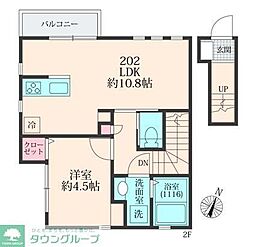 An’s court天台 1階1LDKの間取り