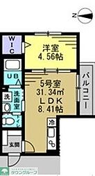 AJ千葉寺003 3階1LDKの間取り