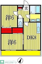 間取図画像 2DK